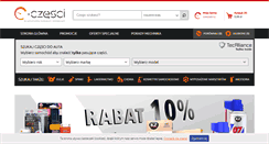 Desktop Screenshot of e-czesci.pl